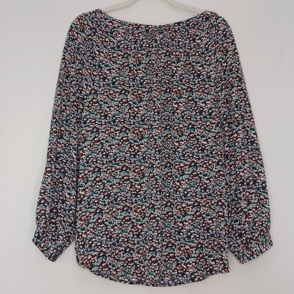 Women's Ann Taylor Lightweight Floral Print Long Sleeve Size Large - Picture 2 of 10